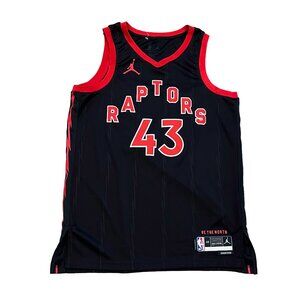 Jordan Brand Toronto Raptors Scottie Barnes Jersey Men’s 44 Large Black Poly
